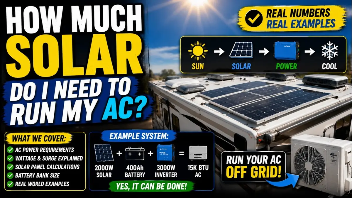 How Many Watts of Solar Does an RV Air Conditioner Really Need?